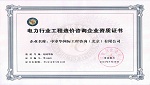 電力行業(yè)工程造價(jià)咨詢甲級(jí)資質(zhì)